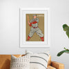 "Vintage Drawing of a Baseball Player Holding a Bat (1866-1925)", Edward Penfield