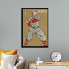 "Vintage Drawing of a Baseball Player Holding a Bat (1866-1925)", Edward Penfield