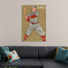 "Vintage Drawing of a Baseball Player Holding a Bat (1866-1925)", Edward Penfield