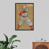 "Vintage Drawing of a Baseball Player Holding a Bat (1866-1925)", Edward Penfield