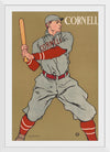 "Vintage Drawing of a Baseball Player Holding a Bat (1866-1925)", Edward Penfield