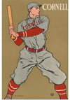 "Vintage Drawing of a Baseball Player Holding a Bat (1866-1925)", Edward Penfield