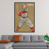 "Vintage Drawing of a Baseball Player Holding a Bat (1866-1925)", Edward Penfield