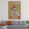 "Vintage Drawing of a Baseball Player Holding a Bat (1866-1925)", Edward Penfield