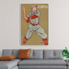 "Vintage Drawing of a Baseball Player Holding a Bat (1866-1925)", Edward Penfield