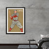 "Vintage Drawing of a Baseball Player Holding a Bat (1866-1925)", Edward Penfield