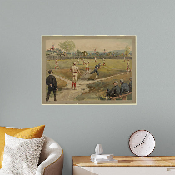 "Base ball / aquarelle print", L. Prang & Co