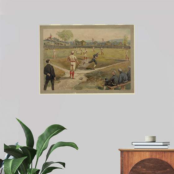 "Base ball / aquarelle print", L. Prang & Co