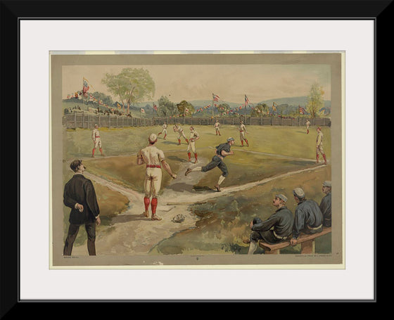 "Base ball / aquarelle print", L. Prang & Co