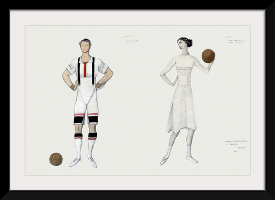"Costume Study for "Jeux" (1913)", Lev Samoilovich Bakst