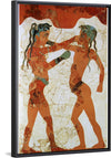 "Young boxers fresco, Akrotiri, Greece"