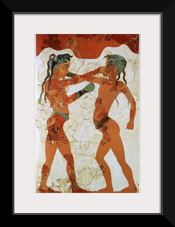 "Young boxers fresco, Akrotiri, Greece"