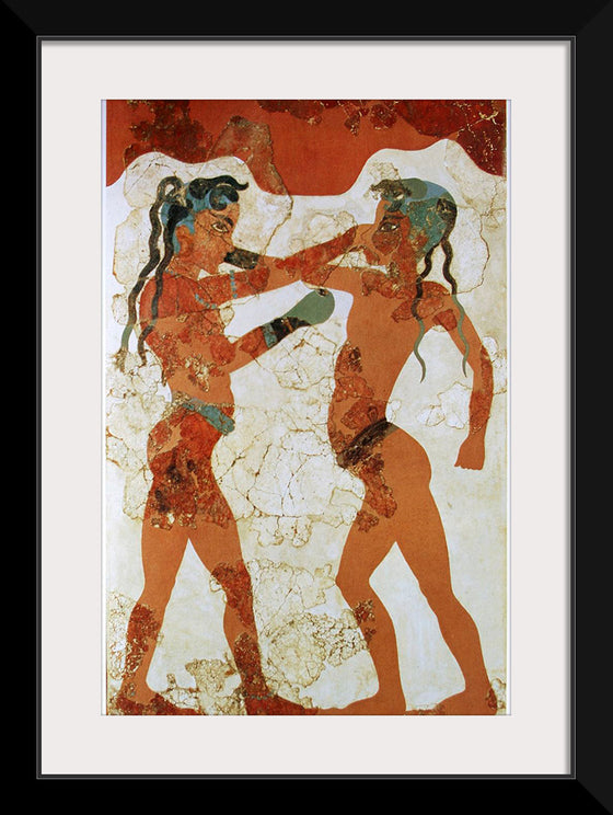 "Young boxers fresco, Akrotiri, Greece"