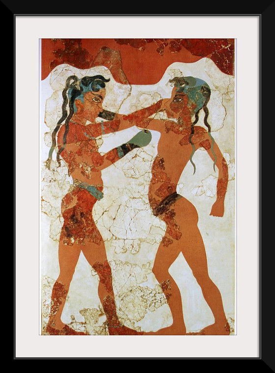 "Young boxers fresco, Akrotiri, Greece"