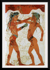 "Young boxers fresco, Akrotiri, Greece"