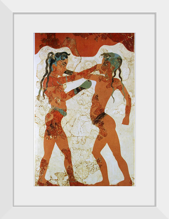 "Young boxers fresco, Akrotiri, Greece"