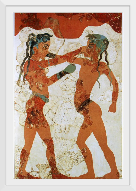 "Young boxers fresco, Akrotiri, Greece"