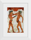 "Young boxers fresco, Akrotiri, Greece"