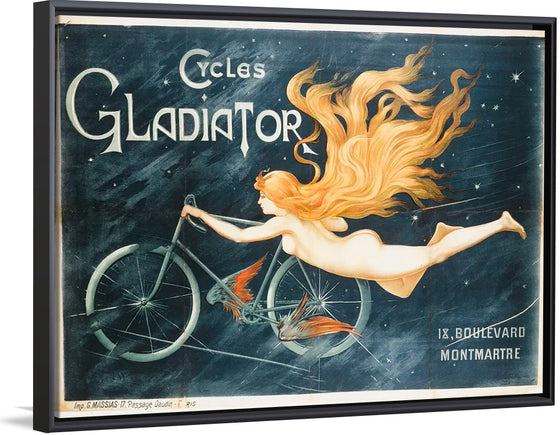 "Imprimerie G. Massias. Cycles Gladiator, 18 Boulevard Montmartre"