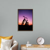 "Bicycle Against Purple Sky"