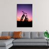 "Bicycle Against Purple Sky"