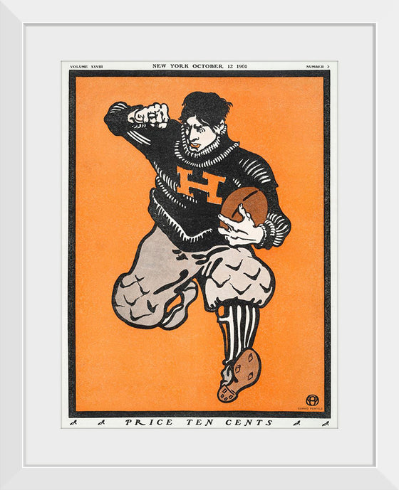 "American Football Player (1901)", Edward Penfield