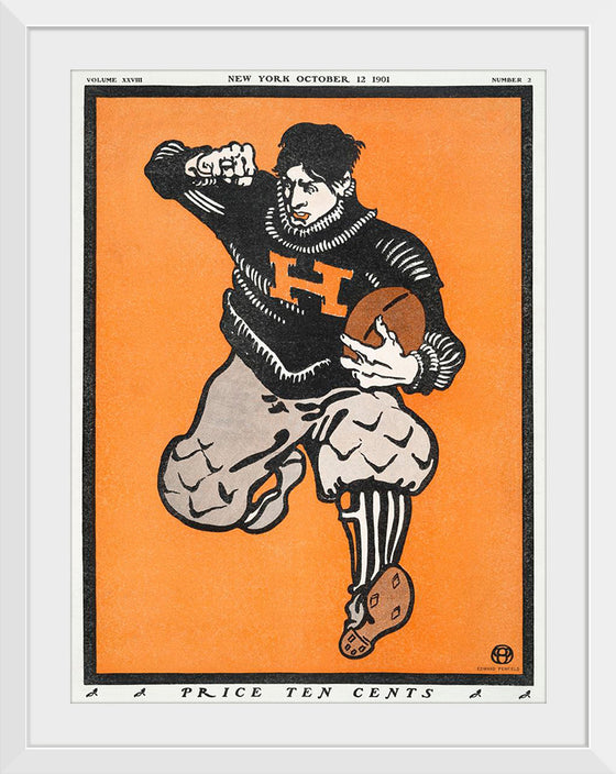 "American Football Player (1901)", Edward Penfield