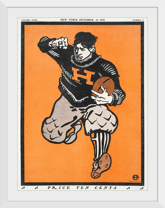 "American Football Player (1901)", Edward Penfield