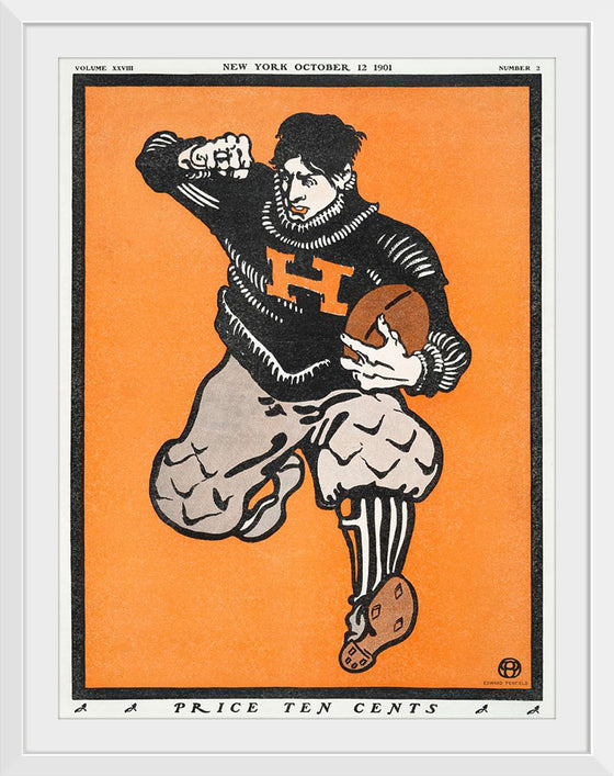 "American Football Player (1901)", Edward Penfield