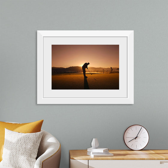 "Golfer at Sunrise"