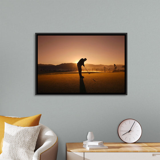 "Golfer at Sunrise"