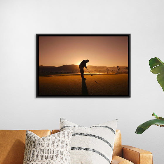 "Golfer at Sunrise"