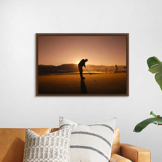 "Golfer at Sunrise"