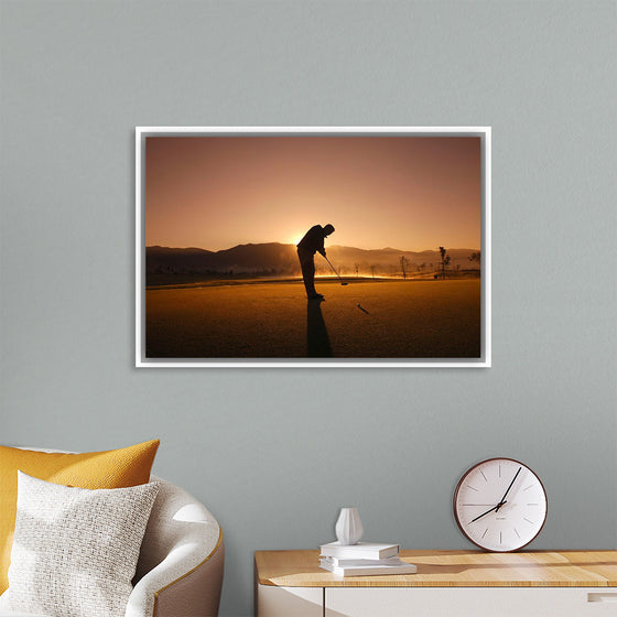 "Golfer at Sunrise"