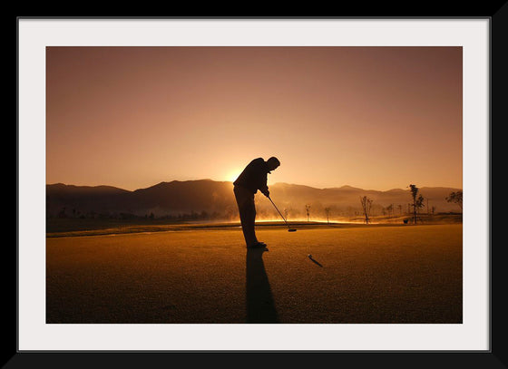 "Golfer at Sunrise"