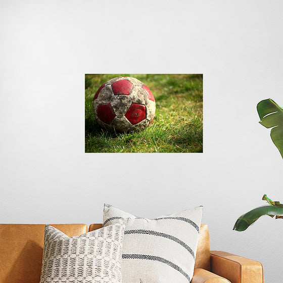 "Close Up of a Soccer Ball"