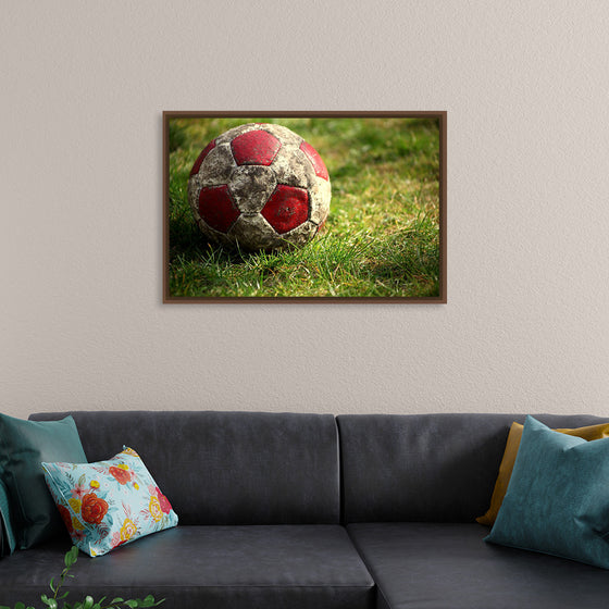 "Close Up of a Soccer Ball"