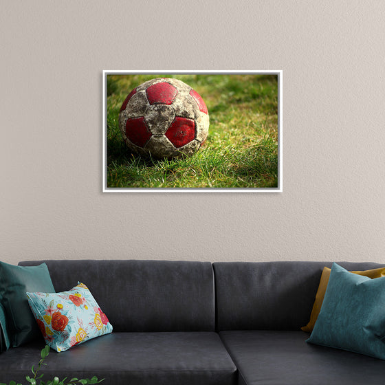 "Close Up of a Soccer Ball"