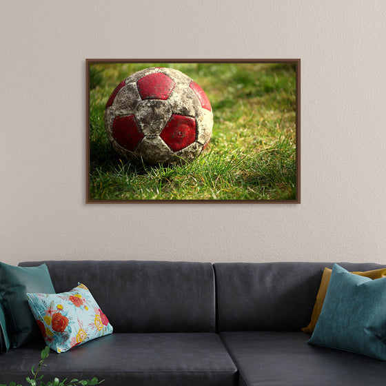 "Close Up of a Soccer Ball"