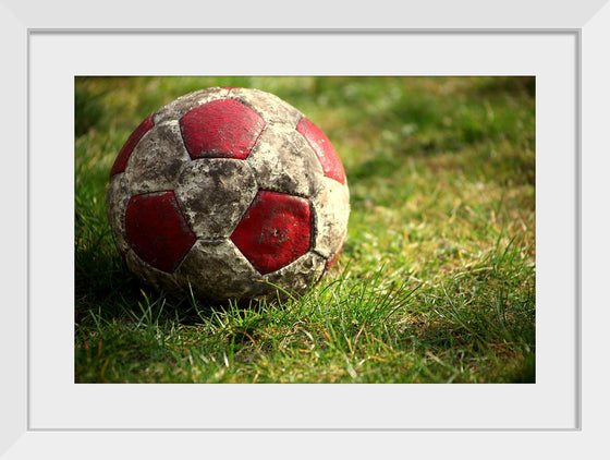 "Close Up of a Soccer Ball"