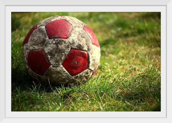 "Close Up of a Soccer Ball"