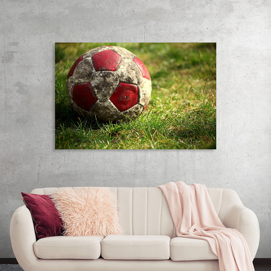 "Close Up of a Soccer Ball"