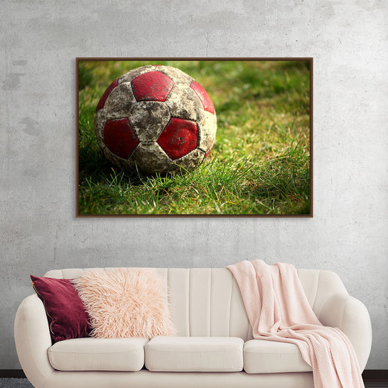 "Close Up of a Soccer Ball"