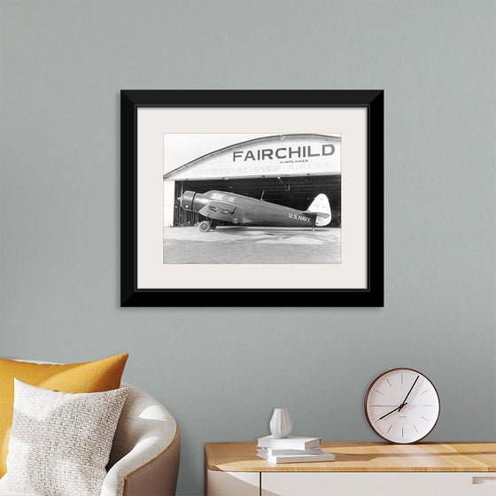 "Fairchild JK-1 Outside Fairchild Airplanes Hangar (1937)"