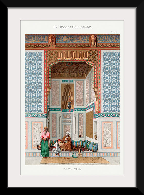 "Arabic Family Lithograph Plate No. 1 & 2", Emile Prisses d’Avennes