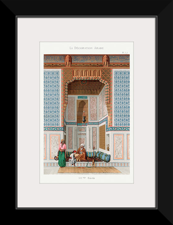 "Arabic Family Lithograph Plate No. 1 & 2", Emile Prisses d’Avennes