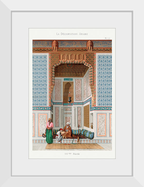 "Arabic Family Lithograph Plate No. 1 & 2", Emile Prisses d’Avennes