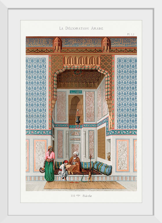 "Arabic Family Lithograph Plate No. 1 & 2", Emile Prisses d’Avennes