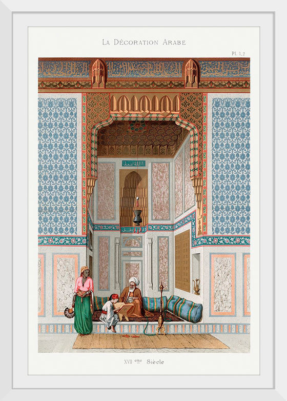 "Arabic Family Lithograph Plate No. 1 & 2", Emile Prisses d’Avennes