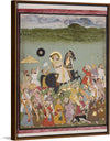 "Maharana Sangram Singh of Mewar out Hunting on his Horse, Jambudvipa"